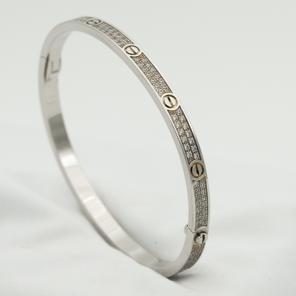 [LUXE] PULSERA LOVE DE 3,65 MM CON PAVÉ DE DIAMANTES