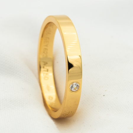 [LUXE] ANILLO DE AMOR 4MM 1 DIAMANTE