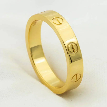 [LUXE] ANILLO AMOR 4MM 1 DIAMANTE ORO