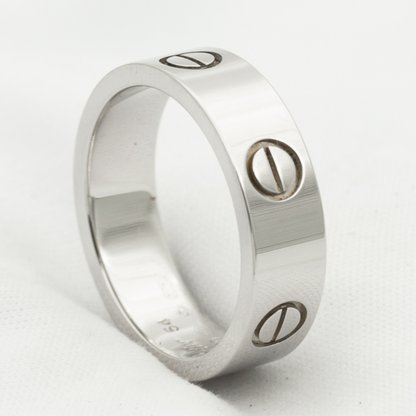 [LUXE] ANILLO DE AMOR 5,5 MM SIN DIAMANTE 