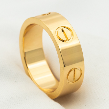 [LUXE] ANILLO DE AMOR 5,5 MM SIN DIAMANTE 