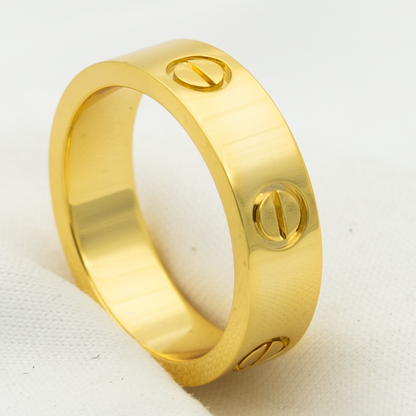 [LUXE] ANILLO DE AMOR 5,5 MM SIN DIAMANTE 