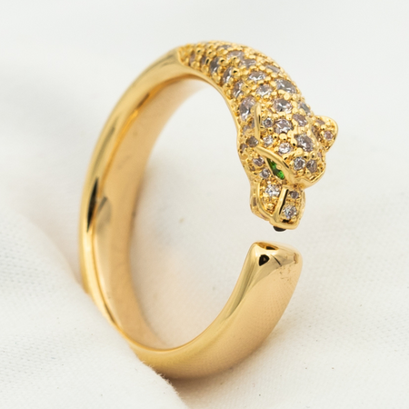[LUXE]ANILLO PANTHERE DIAMANTE 7.3MM 