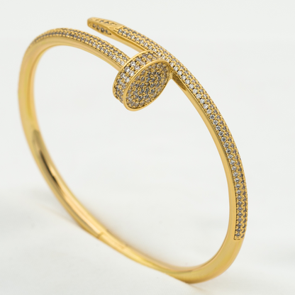 [LUXE]PULSERA JUSTE 3.5MM TODO DIAMANTES