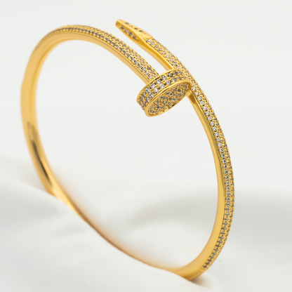 [LUXE]PULSERA JUSTE 3.5MM TODO DIAMANTES