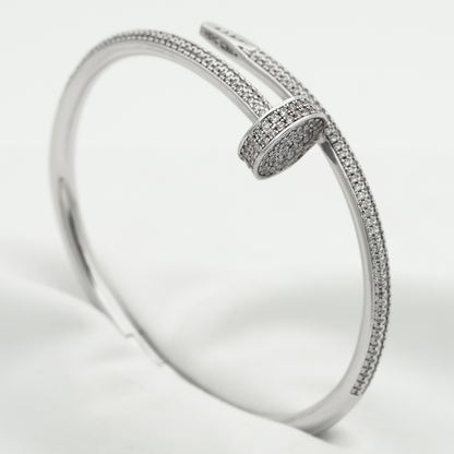 [LUXE]PULSERA JUSTE 3.5MM TODO DIAMANTES