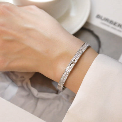 [LUXE]PULSERA KELLY CON PAVÉ DE DIAMANTES 