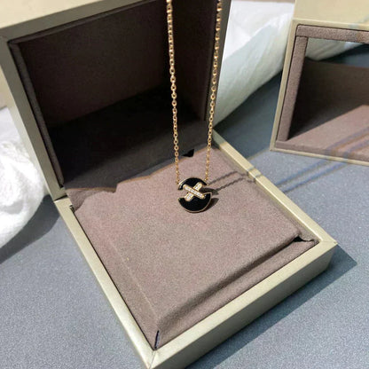 [LUXE]COLLAR JEUX DE ORO ROSA Y DIAMANTES