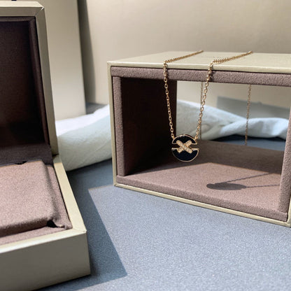 [LUXE]COLLAR JEUX DE ORO ROSA Y DIAMANTES