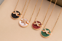 [LUXE]COLLAR JEUX DE ORO ROSA Y DIAMANTES