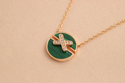 [LUXE]COLLAR JEUX DE ORO ROSA Y DIAMANTES