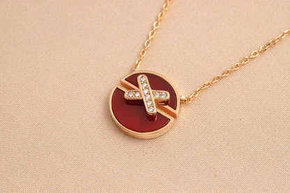 [LUXE]COLLAR JEUX DE ORO ROSA Y DIAMANTES