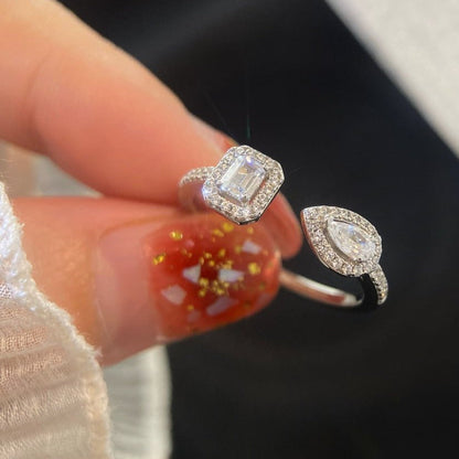[LUXE] MY TWIN TOI & MOI SILVER DIAMOND RING