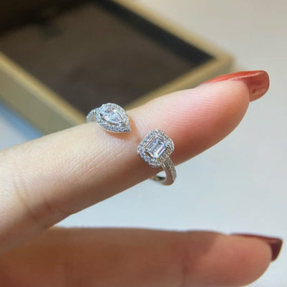 [LUXE] MY TWIN TOI & MOI SILVER DIAMOND RING
