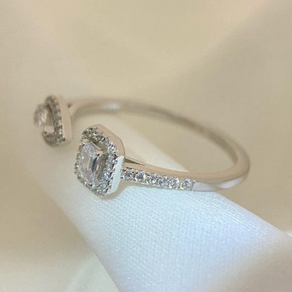 [LUXE] MY TWIN TOI & MOI SILVER DIAMOND RING