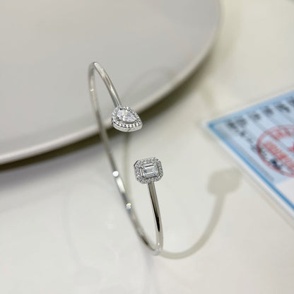 [LUXE] JONC FLEX MY TWIN TOI & MOI SILVER DIAMOND BRACELET