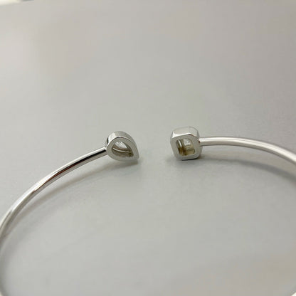 [LUXE] JONC FLEX MY TWIN TOI & MOI SILVER DIAMOND BRACELET