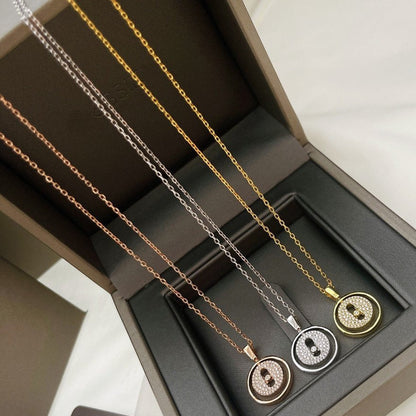 [LUXE] LUCKY MOVER PM PAVED NECKLACE