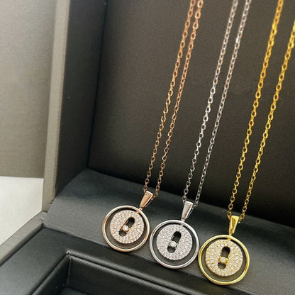 [LUXE] LUCKY MOVER PM PAVED NECKLACE