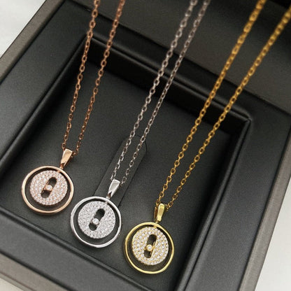 [LUXE] LUCKY MOVER PM PAVED NECKLACE