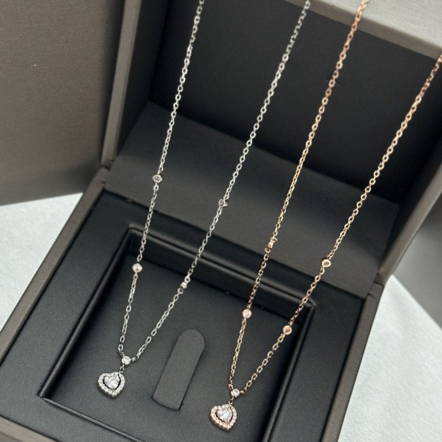 [LUXE] JOY HEART DIAMOND NECKLACE