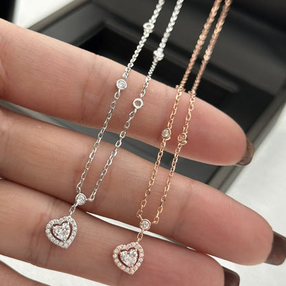 [LUXE] JOY HEART DIAMOND NECKLACE