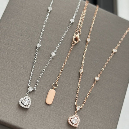 [LUXE] JOY HEART DIAMOND NECKLACE