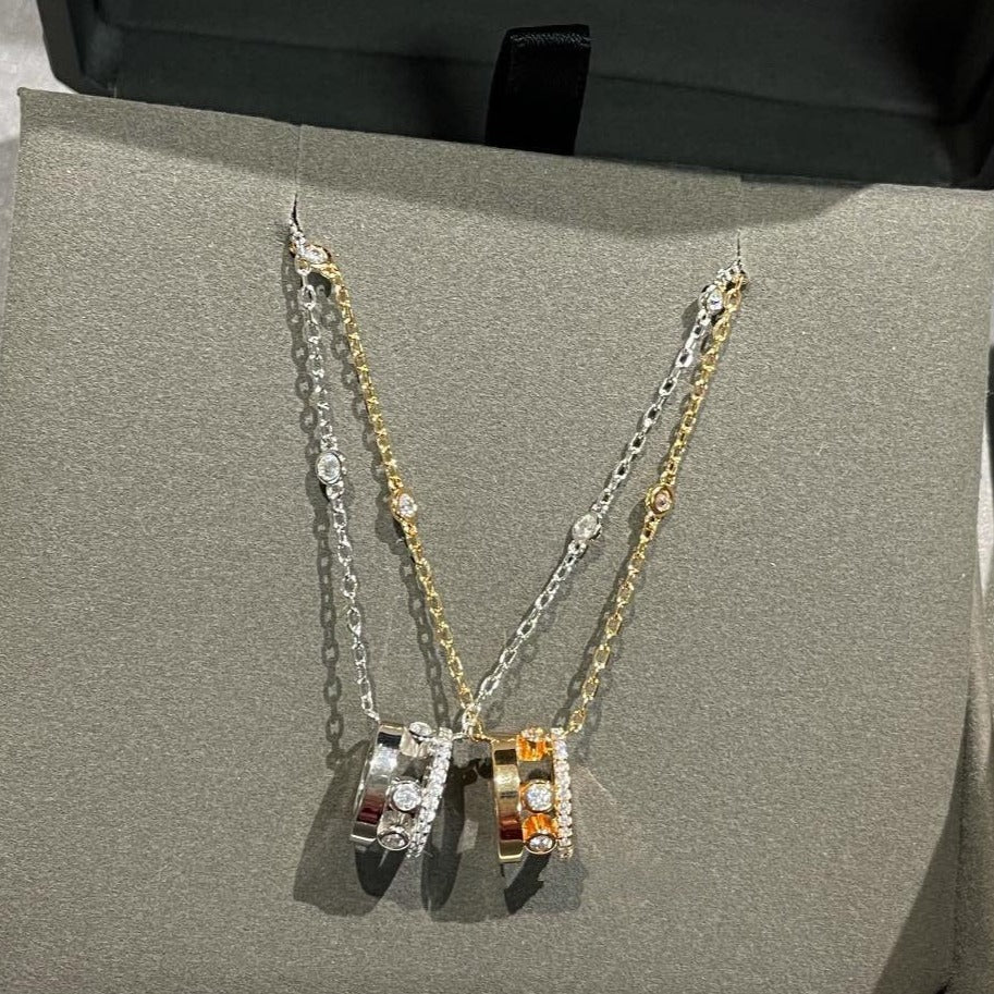 [LUXE] CHAIN MOVE ROMANE PEDAND NECKLACE