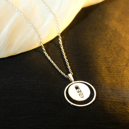 [LUXE] LUCKY MOVE MM SILVER DIAMOND NECKLACE