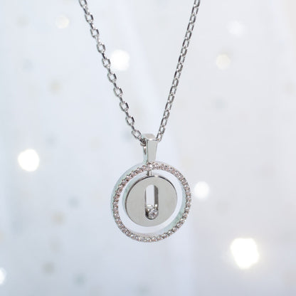 [LUXE] LUCKY MOVE PM NECKLACE SILVER DIAMOND