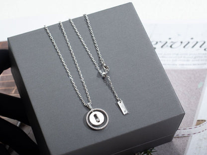 [LUXE] LUCKY MOVE PM NECKLACE SILVER DIAMOND