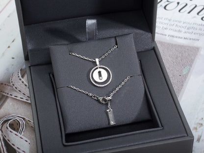 [LUXE] LUCKY MOVE PM NECKLACE SILVER DIAMOND