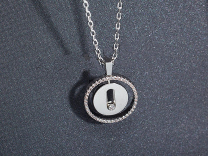 [LUXE] LUCKY MOVE PM NECKLACE SILVER DIAMOND