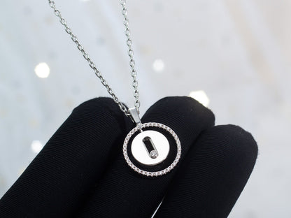 [LUXE] LUCKY MOVE PM NECKLACE SILVER DIAMOND