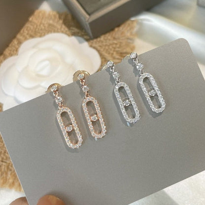 [LUXE] DORMEUSES MOVE UNO DIAMOND EARRINGS