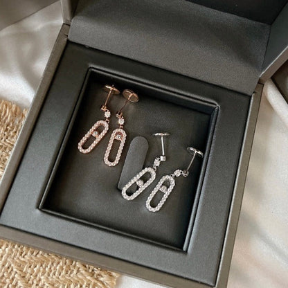 [LUXE] DORMEUSES MOVE UNO DIAMOND EARRINGS