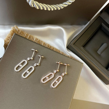 [LUXE] DORMEUSES MOVE UNO DIAMOND EARRINGS