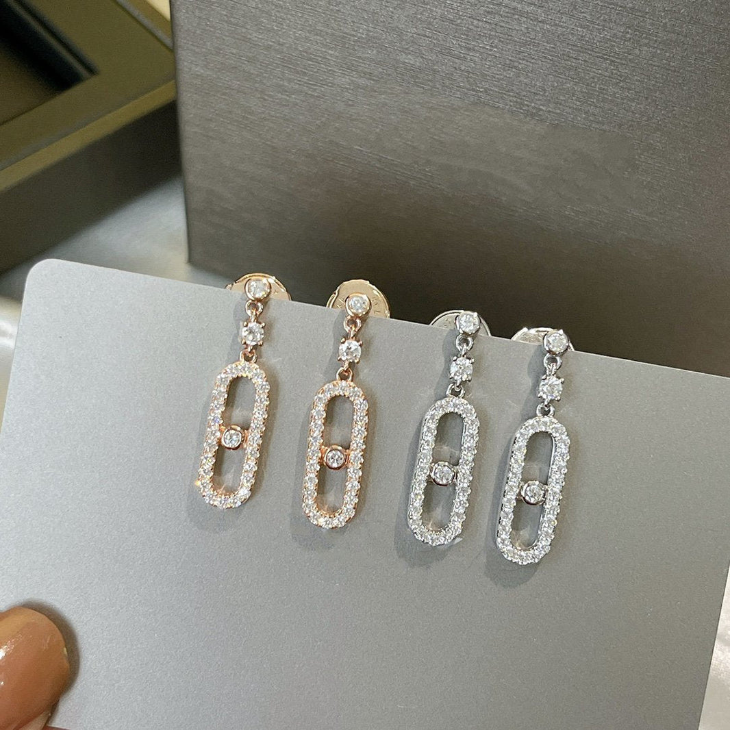 [LUXE] DORMEUSES MOVE UNO DIAMOND EARRINGS