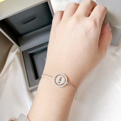 [LUXE] LUCKY MOVE PAVED DIAMOND BRACELET