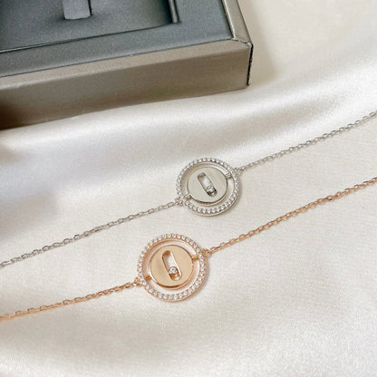 [LUXE] LUCKY MOVE PAVED DIAMOND BRACELET