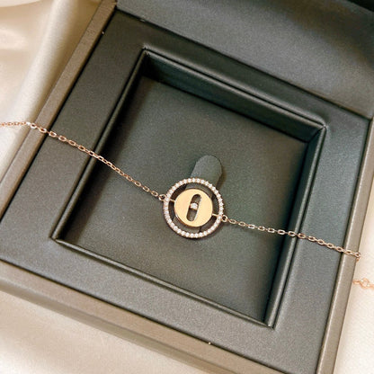 [LUXE] LUCKY MOVE PAVED DIAMOND BRACELET