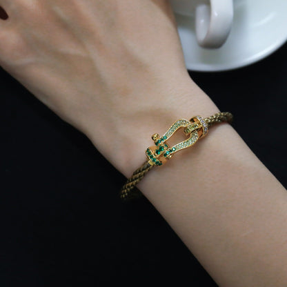 [LUXE]FORCE 10 ORO VERDE CON PAVE DE DIAMANTES