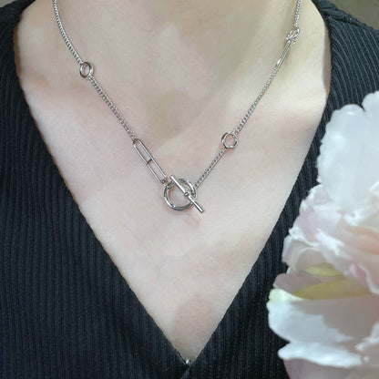 [LUJO]HM STERLING CHAINE D'ANCRE CORAZÓN