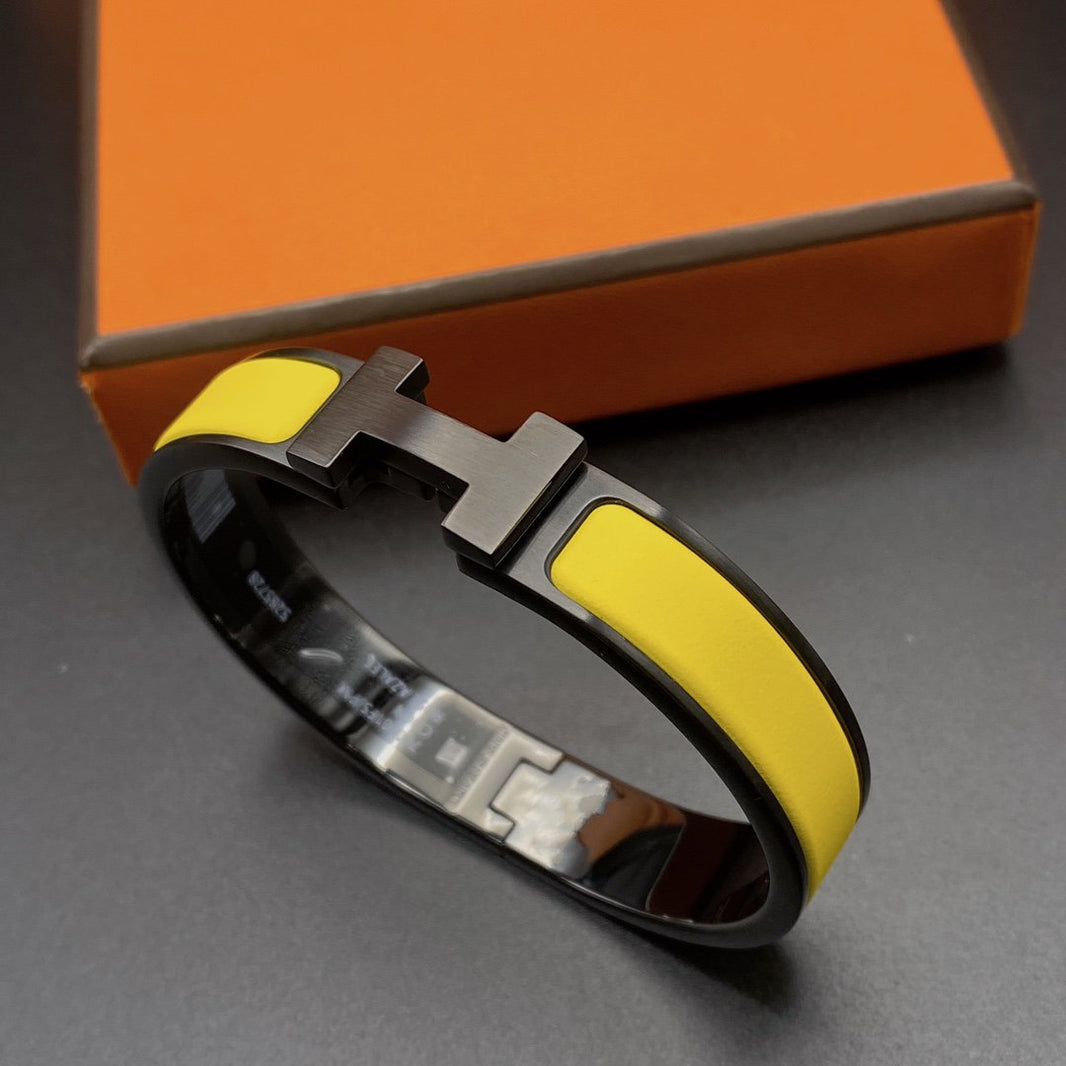 PULSERA [LUXE]CLIC HM SO BLACK AMARILLA