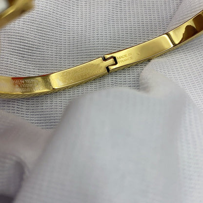 [LUXE] PULSERA CLÁSICA HM CLIC BLANCA DE 8 MM CON ESMALTE