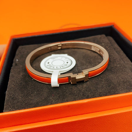 [LUXE] PULSERA CLÁSICA HM CLIC ROJO DE 8 MM CON ESMALTE