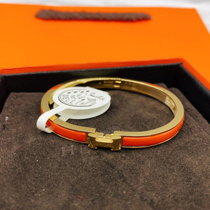 [LUXE] PULSERA CLÁSICA HM CLIC ROJO DE 8 MM CON ESMALTE