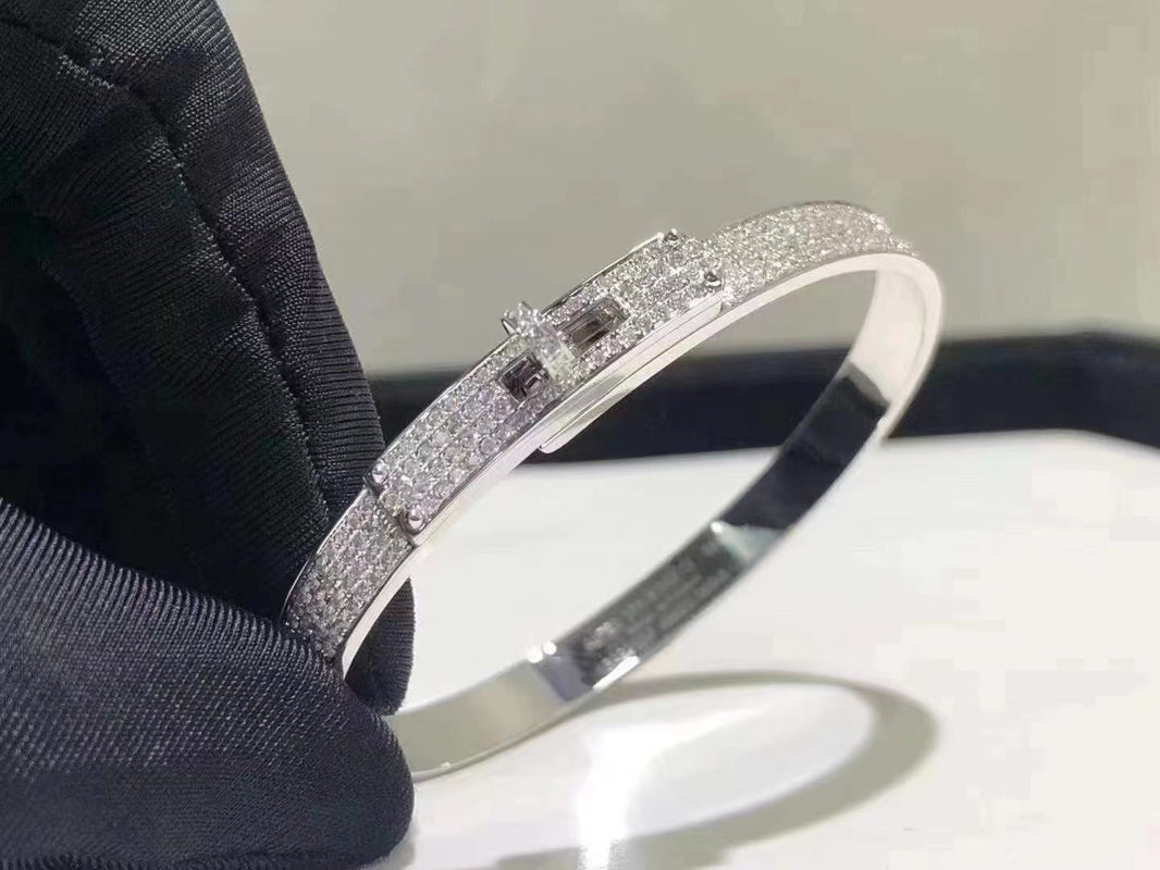 PULSERA HM KELLY DE PLATA Y PAVÉ DE DIAMANTES