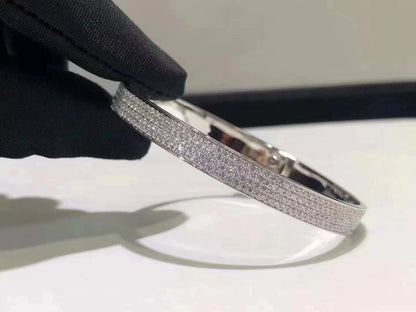 PULSERA HM KELLY DE PLATA Y PAVÉ DE DIAMANTES