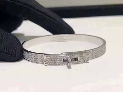 PULSERA HM KELLY DE PLATA Y PAVÉ DE DIAMANTES
